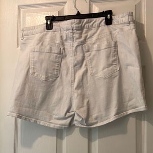 Classic White Denim Shorts